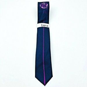 Bar III Marley Longstem Berry Blue Skinny Neck Tie